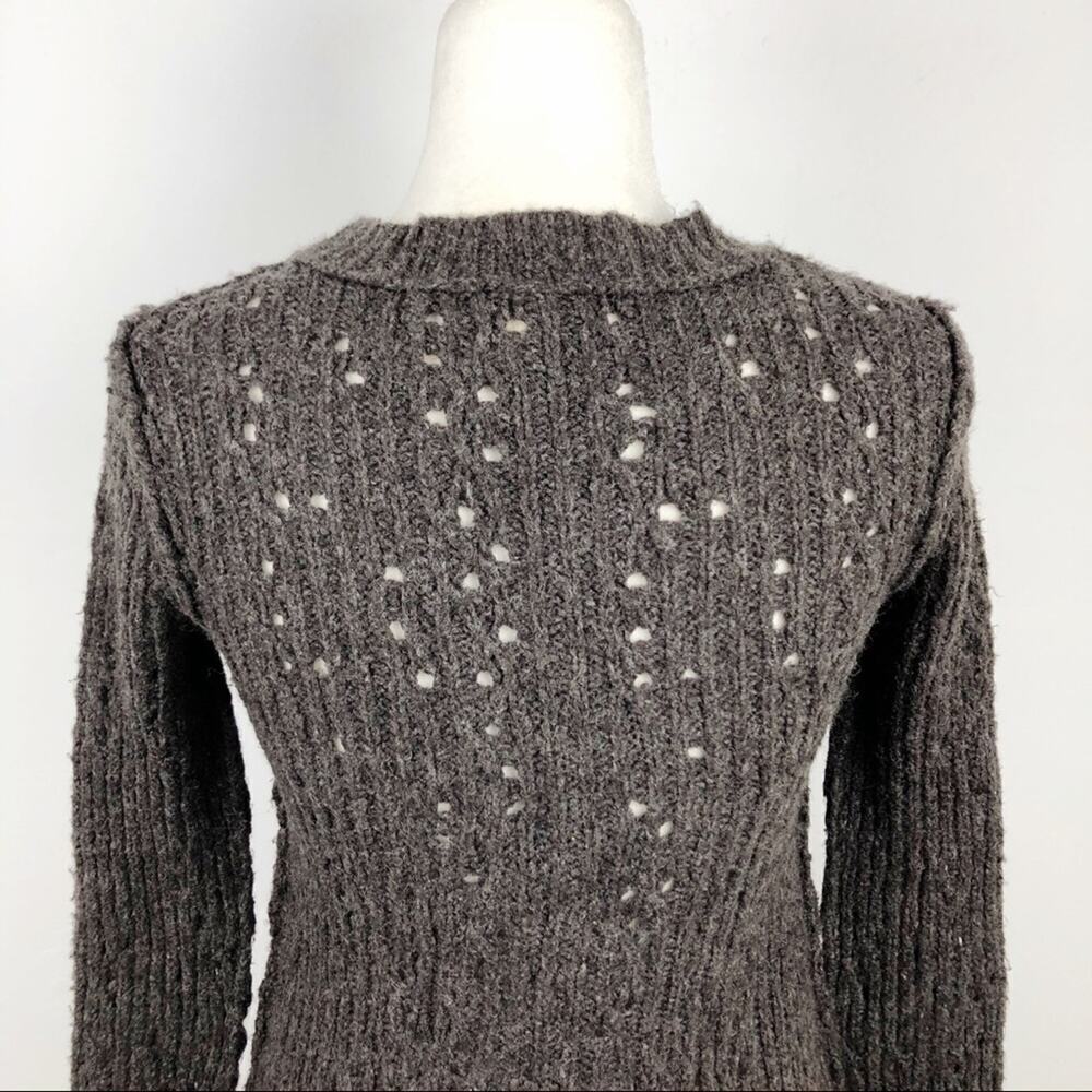 Free People General Shrunken Pullover Sweater in Brown XS - Picture 9 of 15